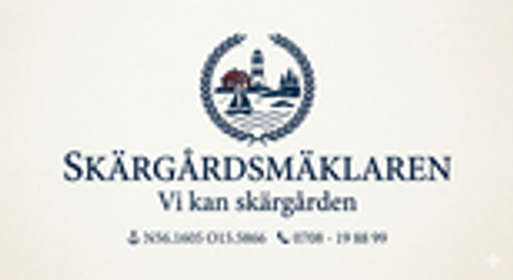 Logotyp för mäklarbyrån SKÄRGÅRDSMÄKLAREN