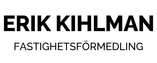Logotyp för mäklarbyrån Erik Kihlman Fastighetsförmedling