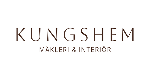 Logotyp för mäklarbyrån Kungshem Mäkleri & Interiör