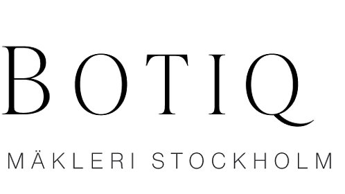 Logotyp för mäklarbyrån Botiq Mäkleri Stockholm
