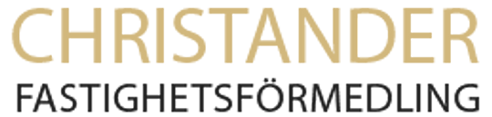 Logotyp för mäklarbyrån Christander  Fastighetsförmedling