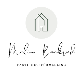 Logotyp för mäklarbyrån Malin Bäckrud Fastighetsförmedling