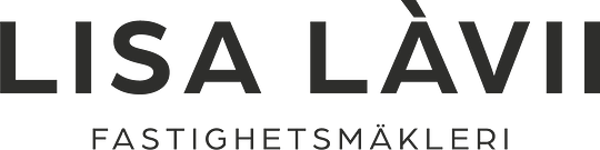 Logotyp för mäklarbyrån Lisa Lávii Fastighetsmäkleri