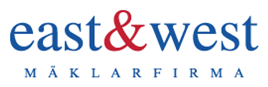 Logotyp för mäklarbyrån East & West Mäklarfirma