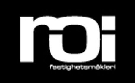 Logotyp för mäklarbyrån ROI FASTIGHETSMÄKLERI