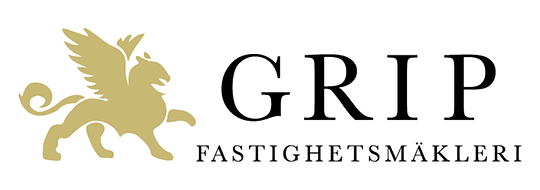 Logotyp för mäklarbyrån Grip fastighetsmäkleri