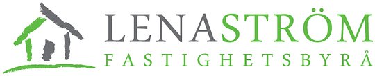 Logotyp för mäklarbyrån Lena Ström Fastighetsbyrå