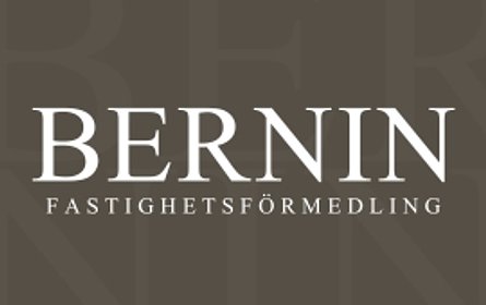 Logotyp för mäklarbyrån BERNIN Fastighetsförmedling