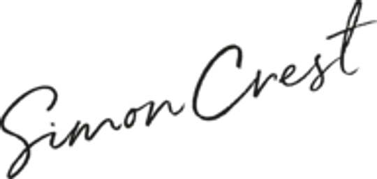 Logotyp för mäklarbyrån Simon Crest