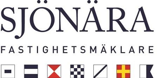 Logotyp för mäklarbyrån Sjönära Fastigheter