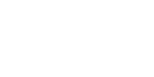 Logotyp för mäklarbyrån Hometown Fastighetsmäkleri